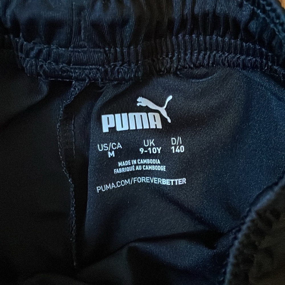 Puma Kids Black Performance Shorts - Picture 2 of 5